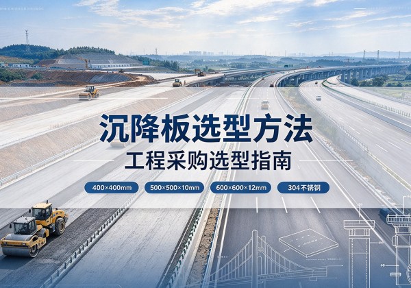 南丰沉降板选择方法